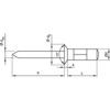 4.0x16mm ALUMINIUM CSK HEAD RIVET (BOX 50) thumbnail-3