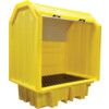 Drum Spill Pallet, 250L Capacity, Polyethylene, 1690mm Overall Depth, 990mm Overall Width, 1490mm Overall Height thumbnail-0