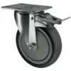 Castor, Medium Duty, Braked, Swivel, 100mm, 100kg Load Capacity thumbnail-0