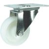 Castor, 125mm, Unbraked, Swivel, Top Plate, Nylon, White thumbnail-0