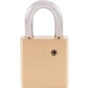 Keyed Padlock, Keyed Different, Brass, Gold, 45mm Width, Weatherproof thumbnail-2