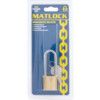 Keyed Padlock, Keyed Different, Brass, Gold, 30mm Width, Weatherproof thumbnail-2