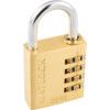 Combination Padlock, Brass, Bronze, 40mm Width, Weatherproof thumbnail-1