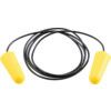 Corded PU Earplugs, Yellow, 34db, Box of 200 Pairs, EN 352-2 thumbnail-0