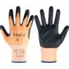 Cut Resistant Gloves, 13 Gauge Cut B, Size 11, Black & Orange, Nitrile Foam Palm, EN388: 2016 thumbnail-0