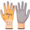 Cut Resistant Gloves, 13 Gauge Cut B, Size 9, Grey & Orange, Nylon-PU Palm, EN388: 2016 thumbnail-0