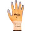 Cut Resistant Gloves, 13 Gauge Cut B, Size 10, Grey & Orange, Nylon-PU Palm, EN388: 2016 thumbnail-1