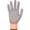 Cut Resistant Gloves, 13 Gauge Cut B, Size 7, Grey & Orange, Nylon-PU Palm, EN388: 2016 thumbnail-2