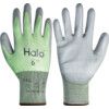 Cut Resistant Gloves, 13 Gauge Cut D, Size 7, Green & Grey, Nylon-PU Palm, EN388: 2016 thumbnail-0