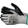 Cut Resistant Gloves, Black/Grey,  Sandy Nitrile Palm, HPPE Liner, EN388: 2016, 4, X, 4, 3, E, Size 8 thumbnail-0