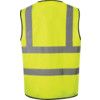 Hi-Vis Vest, Yellow, XL, Hook & Loop Closure, Polyester thumbnail-1