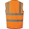 Hi-Vis Vest, Orange, 2XL, Hook & Loop Closure, Polyester thumbnail-1