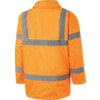 Hi-Vis Waterproof Jacket, 2XL, Orange, Polyester, EN20471 thumbnail-1