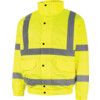 Hi-Vis Bomber Jacket, 4XL, Yellow, Polyester, EN20471 thumbnail-2