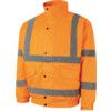 Hi-Vis Rip-Stop Bomber Jacket, 3XL, Orange, Polyester, EN20471 thumbnail-0