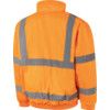 Hi-Vis Rip-Stop Bomber Jacket, Medium, Orange, Polyester, EN20471 thumbnail-1