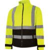 Hi-Vis Soft Shell Jacket, Medium, Yellow & Black, Polyester, EN20471 thumbnail-0