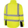 Hi-Vis Soft Shell Jacket, 4XL, Yellow & Black, Polyester, EN20471 thumbnail-1