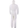 Disposable Chemical Protective Coverall, Small, Type 5/6, White, Tyvek 200, Zipper Closure thumbnail-1