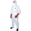 Guard Master +, Chemical Protective Coveralls, Disposable, White, Laminates, Zipper Closure, Chest 40-42", M thumbnail-0