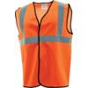 Hi-Vis Waistcoat, Unisex, Orange, Polyester, Hook & Loop Closure, M thumbnail-0