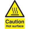 Hot Surface Rigid PVC Caution Sign 148mm x 210mm thumbnail-0