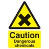 Dangerous Chemicals Rigid PVC Caution Sign 297 x 420mm thumbnail-0