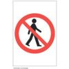 No Admittance Rigid PVC Symbol Z-Barrier Sign 200mm x 300mm thumbnail-0