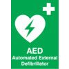 Automated External Defibrillator Vinyl Sign 100mm x 150mm thumbnail-0