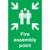 Fire Assembly Point Rigid PVC Sign - 297 x 420mm thumbnail-0