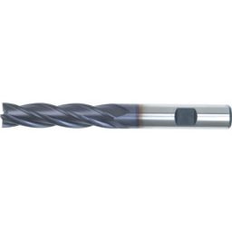 Series 10 HSS-Co 8% 4 Flute Weldon Shank Long Series End Mills  - TiALN Coated - Metric  thumbnail-0