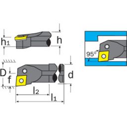 Lever Lock Boring Bars - PCLN R/L thumbnail-2