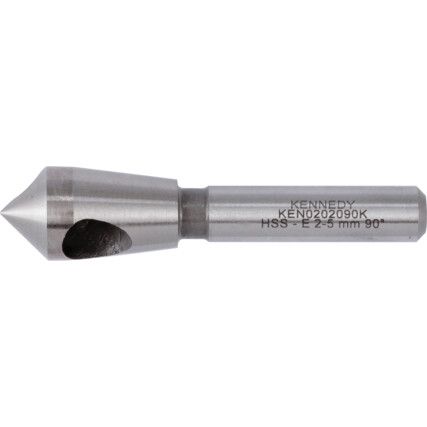 90°, Countersink, 2.0 - 5.0mm, Straight Shank, 1 fl, Cobalt High Speed Steel