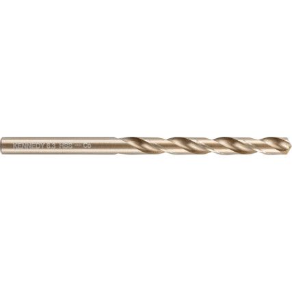 Jobber Drill, 6.3mm, Normal Helix, Cobalt High Speed Steel, Bronze Oxide