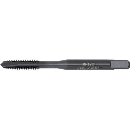 Machine Tap, No.10 x 24 UNC, UNC, Spiral Point, High Speed Steel, Steam Tempered