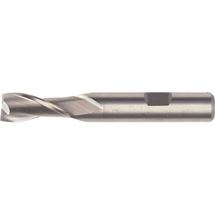 2, Regular, Slot Drill, 4mm, 2fl, Weldon Flat Shank, Cobalt High Speed Steel, Uncoated