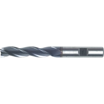 07, Long Series, Slot Drill, 6mm, 3 fl, Weldon Flat, Cobalt High Speed Steel, TiCN