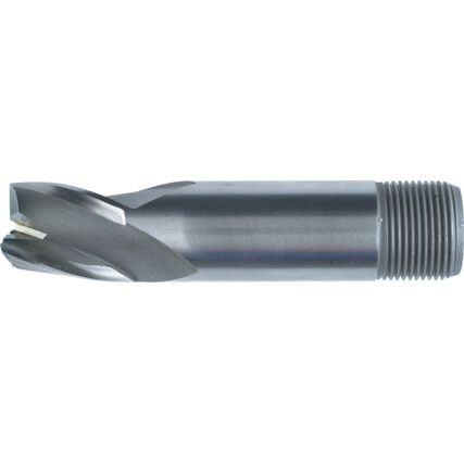 32, Short Slot Drill, 20mm, 3fl, Threaded Shank, Cobalt High Speed Steel, Uncoated