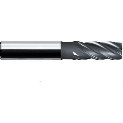 5.0MM 5 FLUTE 0.50 RADIUS VARI HELIX TIALN COATED CARBIDE END MILL