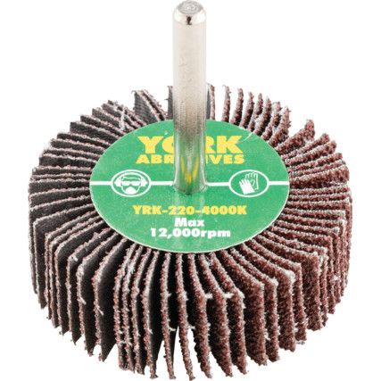 Flap Wheel, 60 x 20mm, P40, Aluminium Oxide, 6mm Shank