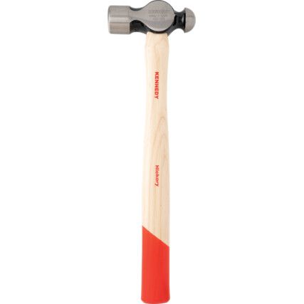 Ball Pein Hammer, 1-1/2lb, Hickory Shaft, Polished Face