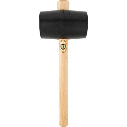 31.7oz Rubber Mallet, Wood Shaft