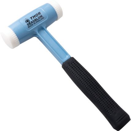 Dead Blow Hammer, 900g, Die-Cast Aluminium Shaft with Rubber Grip, Replaceable Head