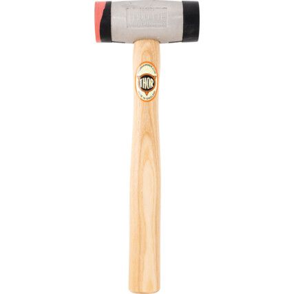 Rubber Hammer, 320g, Wood Shaft, Replaceable Head