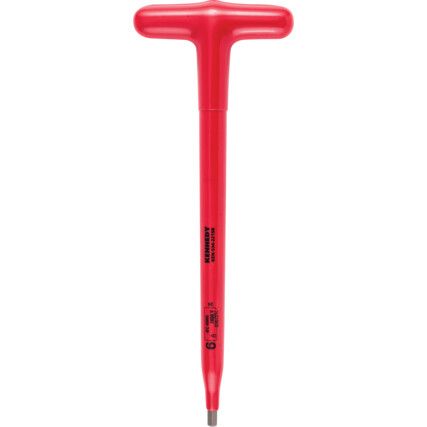 Hex Key, Insulated T-Handle, Hex, Metric, 6mm