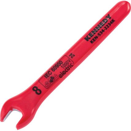 8MM INSULATED OPEN JAW WRENCH DIN 7446