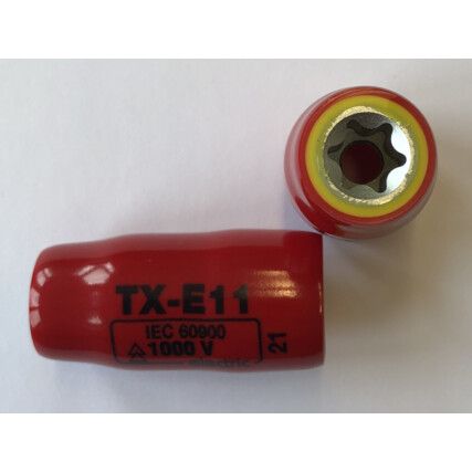 TX-E12 INSULATED SOCKET 3/8"SQ/DR- 1000 V