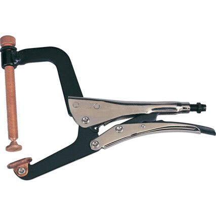 1in./25mm Locking Clamp, Steel Jaw, Ergonomic Handle