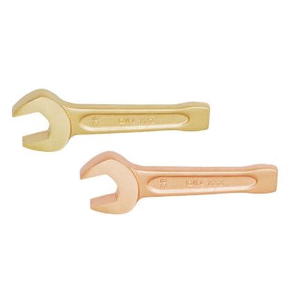 Single End, Non-Sparking Open End Slogging Spanner, 38mm, Metric