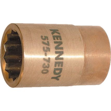 1/2in. Drive,  Non-Sparking Socket, 17mm,  Metric